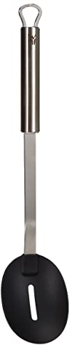 WMF Profi Plus Servierlöffel Kunststofflaffe mit Schlitz 32 cm, Cromargan Edelstahl teilmattiert, Kunststoff, spülmaschinengeeignet, hitzebeständig bis 270°C