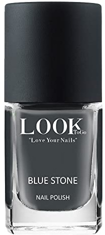 Veganer Nagellack BLUE STONE NP 021 von Look To Go – 21-free, schnelltrocknend & langanhaltend, PETA approved, Made in Germany, 12 ml