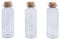 Rayher 46295000 Flacon de verre avec couvercle en liège – ø 2, 3cm – Transparent