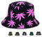 Bucket Hat Cap Marihuana Weed Leaf Cannabis - Foldable Snapback Men Women, Stil 3, Violett, Einheitsgröße