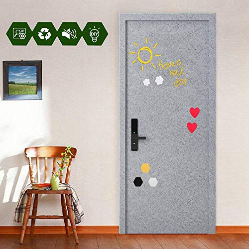 SODKK Absorption Panneaux Muraux 3mm Épaisseur Panneaux Acoustiques en Mousse Acoustique d'isolation Amovible pour Décoration de Maison, Gris Clair Le Soleil