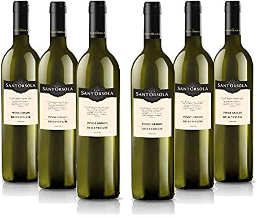 Sant'Orsola Pinot Grigio Delle Venezie D.O.C. Weißwein 6 Flaschen Pinot Grigio trocken (6 x 0.75 l)