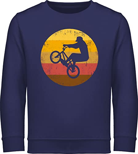 Shirtracer Sweatshirt Kinder Pullover für Jungen Mädchen - Sport Kleidung - Radsport Geschenk BMX Fahrer Geschenk Radfahrer I - 152 (12/13 Jahre) - Navy Blau - 25. Geburtstag Rad reitpullover MTB