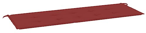 vidaXL Gartenbankauflage, Bankauflage Sitzkissen Outdoor, Polsterauflage Auflage für Gartenbank, Bankpolster Bankkissen, Weinrot 150x50x4cm Oxford-Gewebe