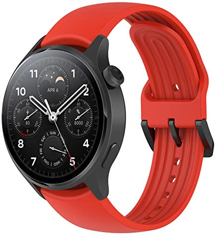 Tyogeephy Cinturino Compatibile per Xiaomi Mi Watch S1 Pro/S1 active, Cinturini in Silicone Sportivo Compatibile con Xiaomi Mi Watch S1 Pro