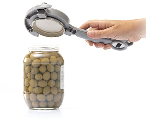 InnovaGoods® Abrebotes réglable multifonction pour bocaux, boîtes et bouteilles Tapof InnovaGoods, ouvre tous types de bocaux et de bouteilles, avec un design réglable et multifonction