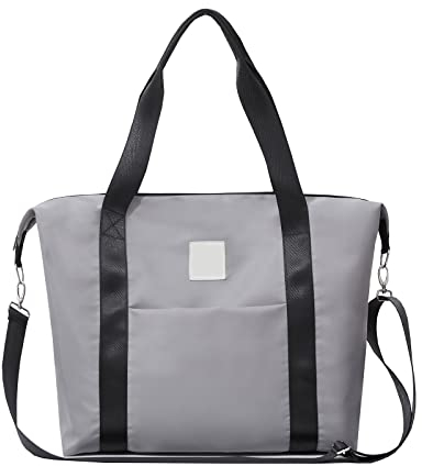 SONARIN Große Kapazität Wasserdicht Baby Wickeltasche,Stilvolle Reise Wickeltasche Umhängetasche Tragetasche Henkeltaschen Babytasche mit Wickelunterlage & Kinderwagen Haken(Grau)