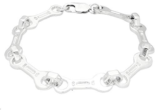 Mens Bracelet | New! Sterling Silver 8.75 Spanner Style Bracelet (9mm Wide) | One of a Kind Jewellery