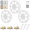 Electight 3 Packs Luz Nocturna Sensor Movimiento[con Mando a Distancia], Luces LED Armario luminosidad/Color Ajustables, Recargable por USB, para Interiores, Cocina, Armario, Escalera, Pasillo