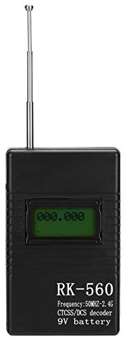 Contador de Frecuencia Portátil Preciso RK560 50MHz-2,4GHz para Pruebas de Walkie Talkie con Antena DCS y CTCSS
