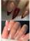 Ceboic 2 Packs (48 Pcs) French False Nails - Medium Almond Press On Full Cover Acrylic With Adhesive Tabs, 12 Sizes Reusable Glue On Glossy Artificial Fake for Women and Girls