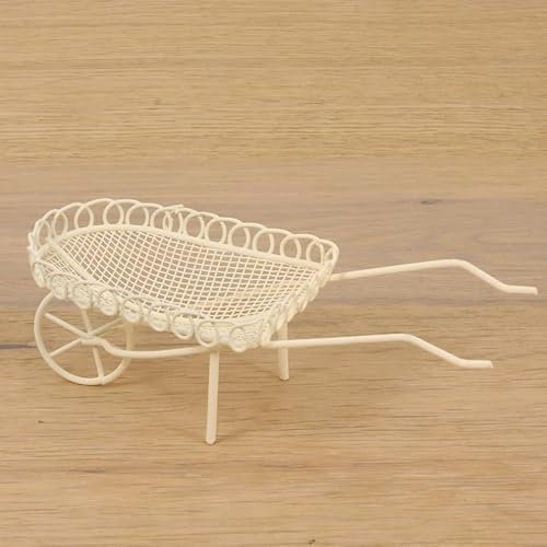 FADEDA Carriola Mini Bianco/Altezza:3 cm/Dipinto a mano/Personaggi fedeli ai dettagli – Tavolo Natale Decorazione Presepe Accessori