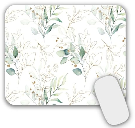 AOKSUNOVA Tapis de souris petit avec motif - Petit tapis de souris - 240 x 200 mm - Vert