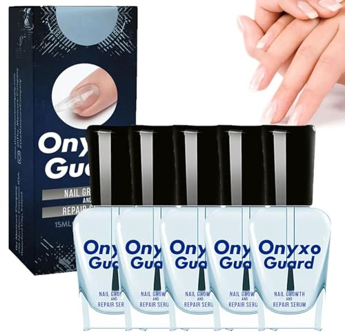 Onyxoguard Nail Growth And Repair Serum, Onyxoguard Nail Serum, Onyxoguard Nail Repair Serum, Nail Growth And Strengthener Essence For Thin Nails And Growth (5 Pcs)