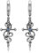 PROESS Schlange Schwert Ohrringe 925 Sterling Silber Dolch Schlangen Hängend Creolen Ohrringe Schwerter Schmuck Geschenke für Damen und Herren