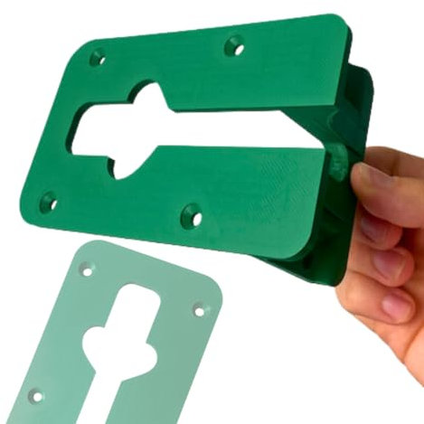 EASYREP Kitchen Worktop Connecting Bolt Router Jig Countertop Work Surface Joiner Template for 1/4 Inch Flush Trim Shank Cutter