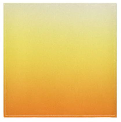 Lively Dinner-Servietten, Stoff, wiederverwendbar, Polyester, Kleidung, Pastell, Stoffservietten, Restaurant, 6 Servietten, 50,8 x 50,8 cm, Orange / Gelb