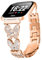 Gimuk Armband kompatibel mit Fitbit Versa 2, Armband für Damen, Metall, glitzernd, Diamanten, Strass, Schmuck, Armband, Ersatzarmband für Fitbit Versa 2/Versa/Versa Lite, Einheitsgröße, Metall