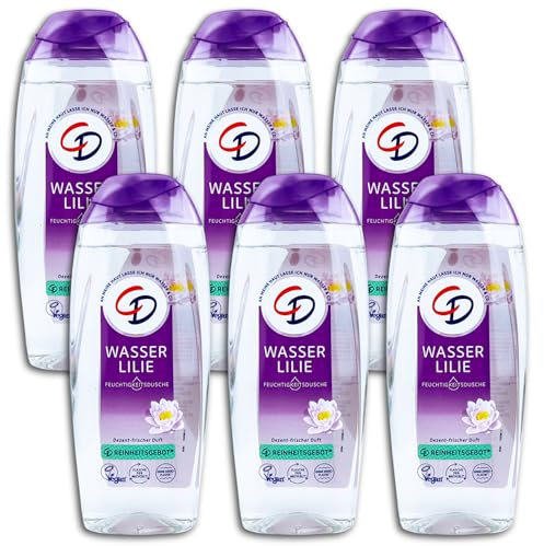 6 er Pack Duschgel CD Feuchtigkeitsdusche Wasserlilie 6 x 250 ml
