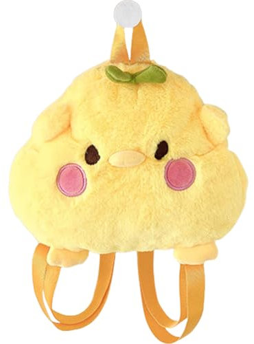 QYEHF Plüsch Rucksack, Chicken Purse Cute Chicken Bag Fluffy Hen Shoulder Plush Handbag Crossbody Purse,Funny Animal Cartoon Crossbody Bag mit Reißverschluss Küken