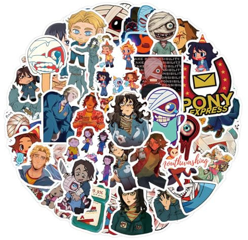 55 Mouthwashings Aufkleber Horror Game Figur Vinyl Wasserdicht DIY Stickers Für Computer Skateboard Gepäck Auto Fahrrad