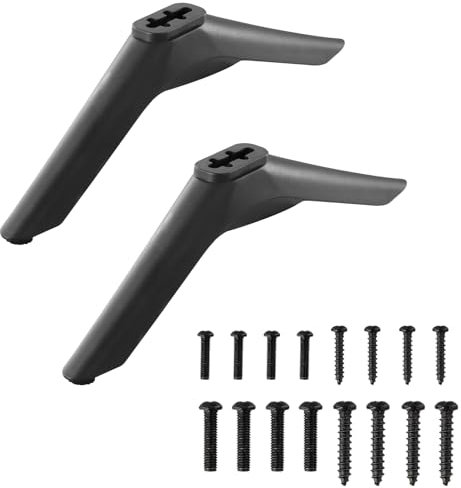Patas para Soporte TV, Patas de Repuesto para Base de Soporte de TV Inteligente, Compatible con LED 32-65 Inch, con Tornillos y Antideslizantes (32-43 Pulgada)