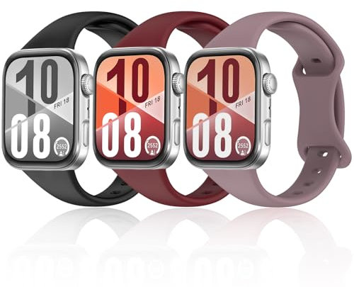 NewJourney Schlank Silikon Armband Kompatibel mit Huawei Watch Fit 4/Fit 4 Pro/Fit 3 – Leicht, Atmungsaktiv & Modisch – Dünn Weich Silikon Band Perfekt für Huawei Watch Fit 4/Fit 4 Pro/Fit 3