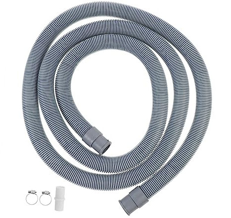 ETHZZLE 2M Washing Machine Drain Hose Extension Pipe Flexible Water Outlet for Kitchen Bathroom and Laundry Room Durable Pe Material Replacement for Old