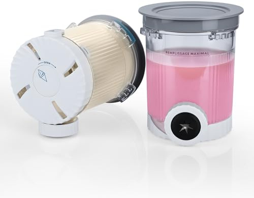 2er-Pack Behälter und Deckel 480 ML für Ninja CREAMi Swirl NC700 Serie von MMOBIEL – Klare Pints mit Grauen Deckeln für Ninja Swirl Ice Cream & Soft Serve Maschinen - Spülmaschinenfest