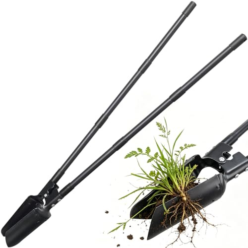 Post Hole Digger 139cm Manual Tool Dual Sharp Blades Black