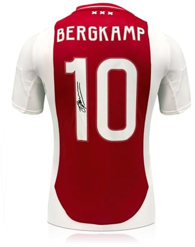 Exclusive Memorabilia Von Dennis Bergkamp signiertes Ajax-Trikot