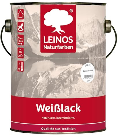 Leinos 820 white varnish, 2.50 litres.