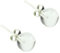 Budawi® Bergkristall Ohrstecker 8 mm Kugel Perle 925er Silber Ohrringe Stecker