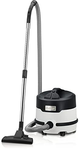 Fakir Premium S 20 E - Kesseltrockensauger mit 4-fach-Filtersystem I Sehr leiser Staubsauger mit HEPA-Filter H13 I 800 Watt I Grau-Schwarzer Industriestaubsauger, Weiß