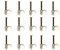 Merriway BH02714 (100 Pcs) Round Cable Clips Suitable for RG59, RG6 Coaxial and Cat5e Ethernet Cable, 6mm (0.25 inch) White - Pack of 100 Pieces