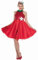 PartyXPeople Erdbeerblüte Kostüm | Erdbeere Verkleidung Karneval | Erdbeerkleid Früchtchen rot 13202-42