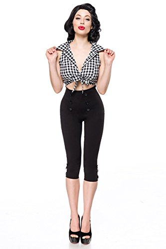 Belsira Caprihose Frauen Stoffhose schwarz XL