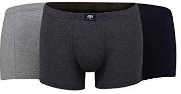 Ceceba Herren Pants, Elastan, Baumwolle, Single Jersey, blau, Uni, 3er Pack
