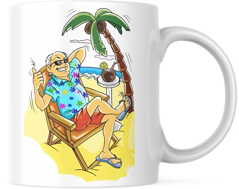 TAZA PERSONALIZADA | REGALOS ORIGINALES PARA JUBILACION | REGALOS ORIGINALES PARA HOMBRE | REGALOS DE JUBILACIÓN | TAZA JUBILACION DE CERÁMICA DE 350ML |