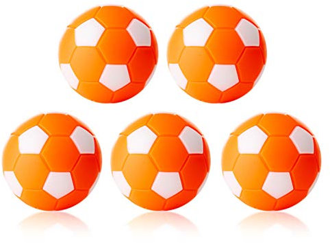 Unbekannt Kickerball, Winspeed by Robertson 35 mm, orange / weiß, Set mit 5 Stück.