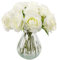 Kunstblumen Künstliche Rosen Gefälschter Irischer Rosenstrauß Seidenrose Höhe 23cm, 12 Köpfe Rosen Seidenblumen Brautstrauß für Hochzeit Home Dekoration