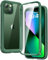 Diaclara iPhone 13 Case, 360 Full Body Rugged Phone Case with Built-in Touch Sensitive Anti-Scratch Screen Protector, Soft Shockproof TPU Bumper Case Cover for iPhone 13 6.1 (Green)