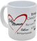 Kalféa Mug Amour je t'aime belle maman avec coeur et compliments offrir tasse céramique Qualité Idée Cadeau Originale belle mère Famille Parent anniversaire noel fete 325ml