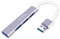 HORJOR Hub 4 en 1 Adaptateur multiport avec 1 Port USB 3.0 et 3 Ports 2.0, séparateur Dongle pour MacBook Pro/Air, Ordinateur Portable, iMac, iPad, Galaxy, Clavier, Souris