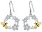 VENACOLY Biene Ohrringe 925 Sterling Silber Nette Blume Dangle Drop Haken Ohrringe Schmuck Geschenke für Frauen