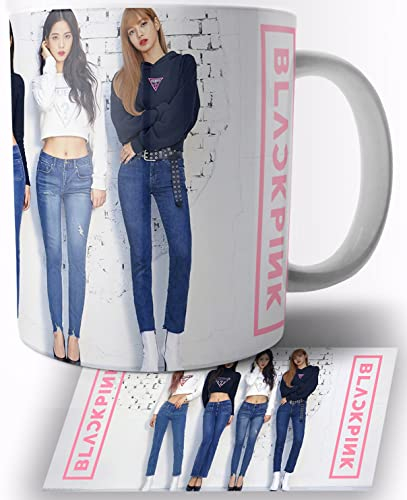 TusRelojes BlackPink K-Pop Tasse en Céramique Blanche 325ml Mug