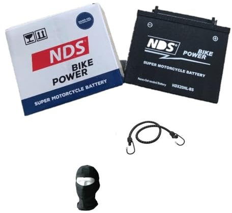 COMPATIBLE WITH Y AMAHA XVS A Midnight Star 1300 2011 A 2016 HDX20HL-BS LP BATTERY ALREADY READY (SEALED AND CHARGED) 12V/20AH BATTERIES FOR SPECIFIC MOTORCYCLES 176X87X153MM