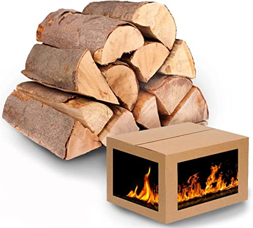 Holz Brennholz Buche Kaminholz 25 Kg Holzscheite 25-33 cm. Buchenholz Feuerholz für Kamin Grill Kammergetrocknetes