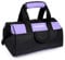 FASTORS Violette Werkzeugtasche für Damen mit 33 cm breiter Öffnung, Werkzeugtasche mit 8 Außentaschen und 2 Innentaschen (lila)