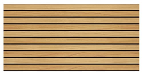 IZODEKOR Wandverkleidung Holz Styropor 3D Wandpaneele - Akustikpaneele Holzoptik Wanddeko für Küche, Badezimmer, Balkon, Schlafzimmer, Wohnzimmer, Küchenrückwand und Teras| Helles Holz, 100X50X2